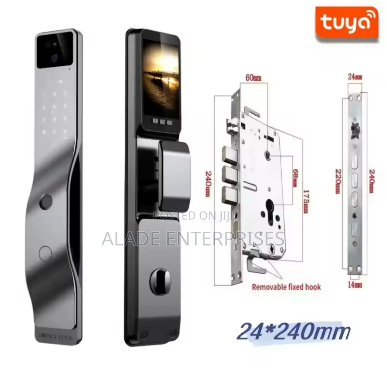Smart 3D Face Door Lock Security Face Camera Monitor