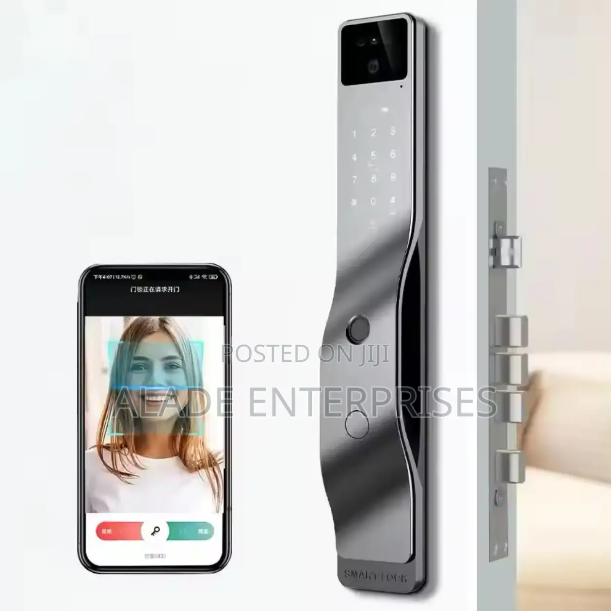 Fully Automatic Digital Fingerprint Smart Door Lock 3d Face