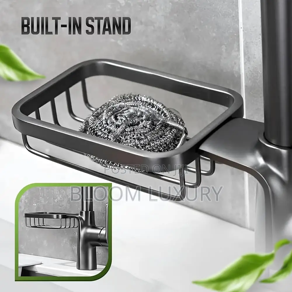 Matte Black Kitchen Sink Mixer Faucet With Pull Out Sprayer.