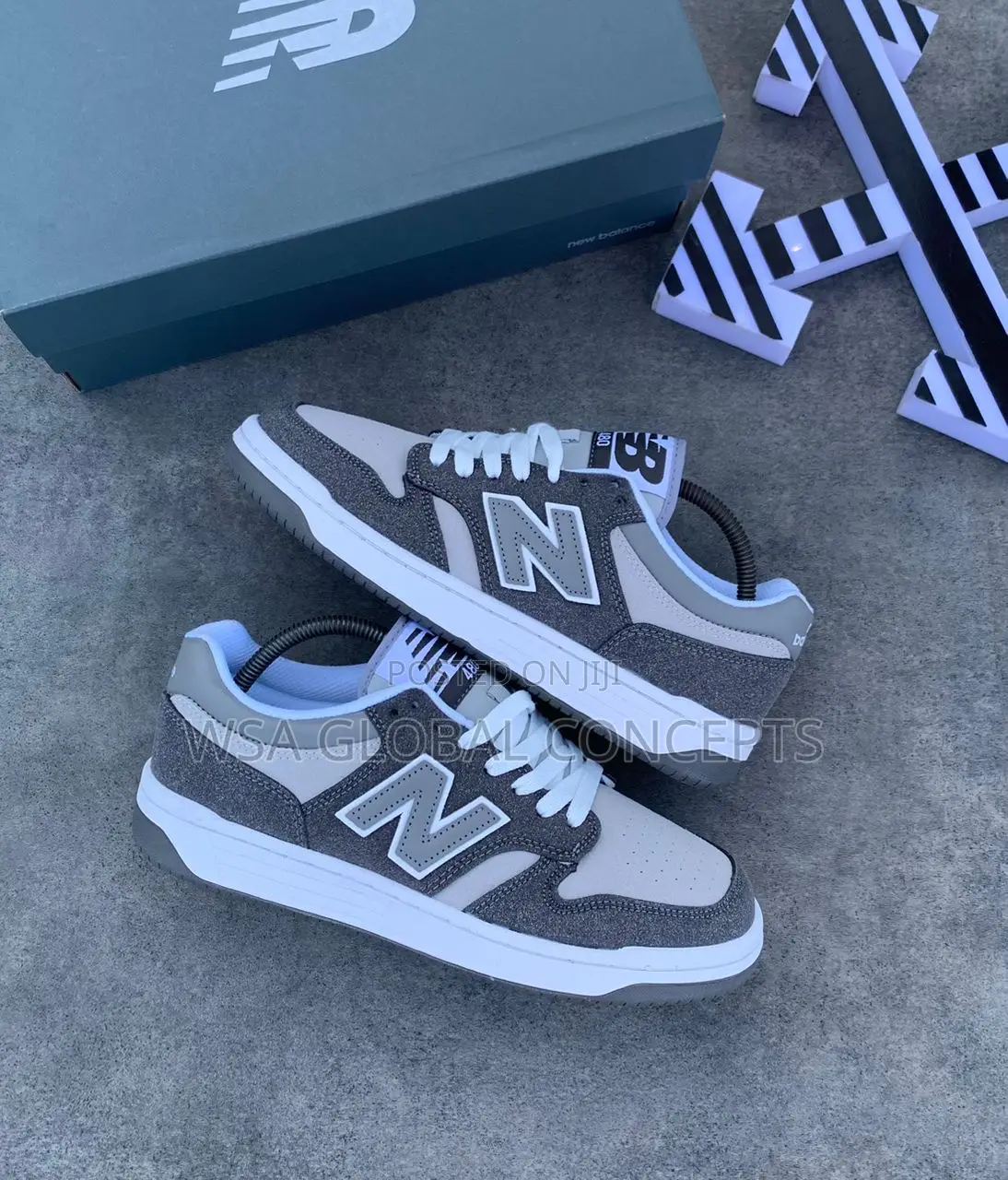 New Balance 480 Castle Rock Raincloud Grey Sneakers