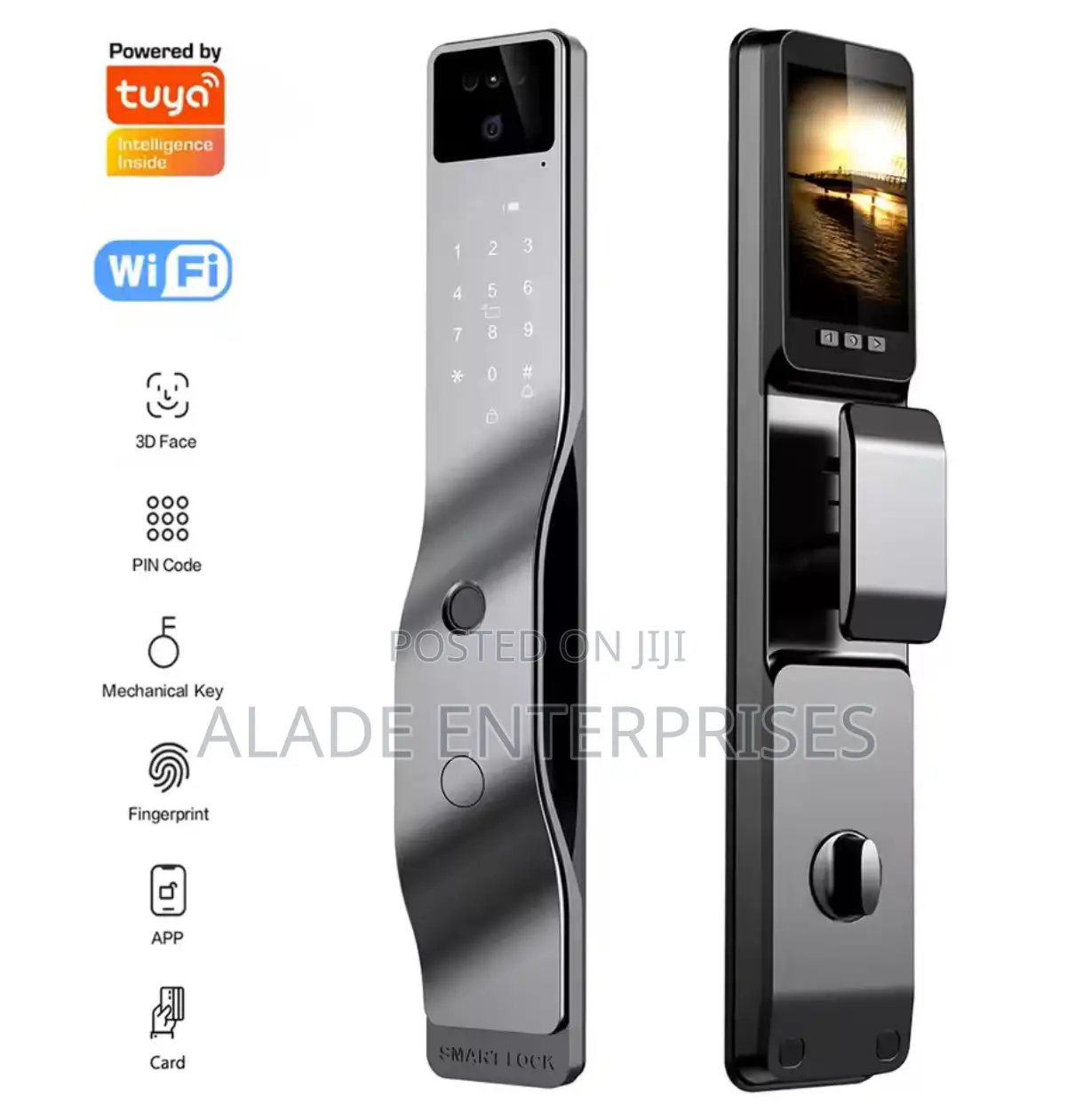 Face Id Locks Biometric Fingerprint Camera Smart Door Lock