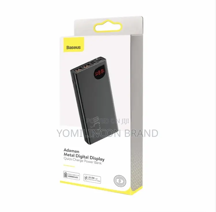 Baseus Adaman Metal Digital Display Power Bank 22.5W – Black