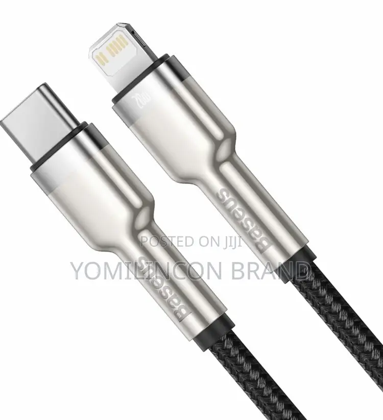 Baseus Cafule Metal Cable Usb-C to Lightning Pd20w Black