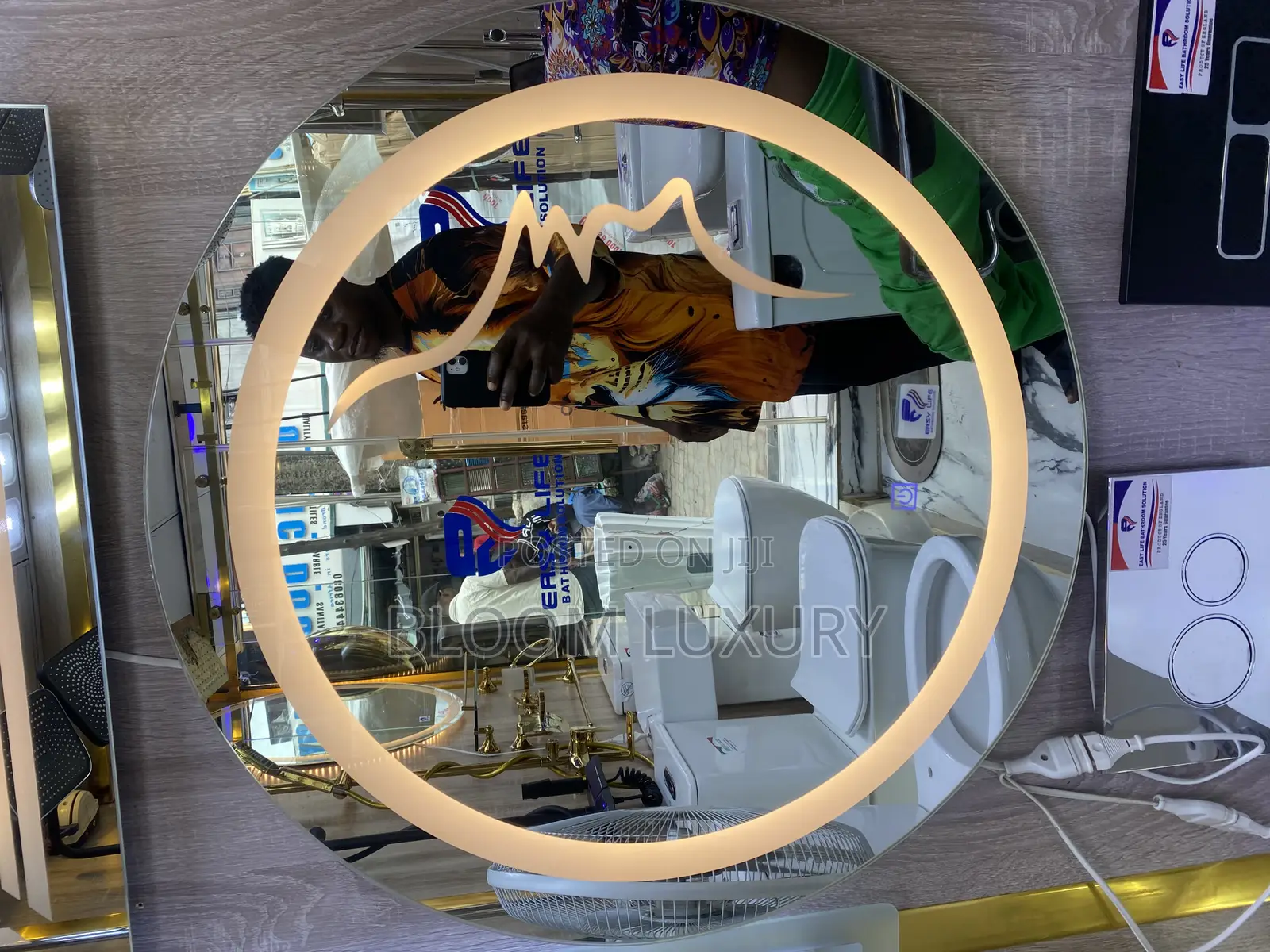 Soft Touch Round 3 Color Led Mirror