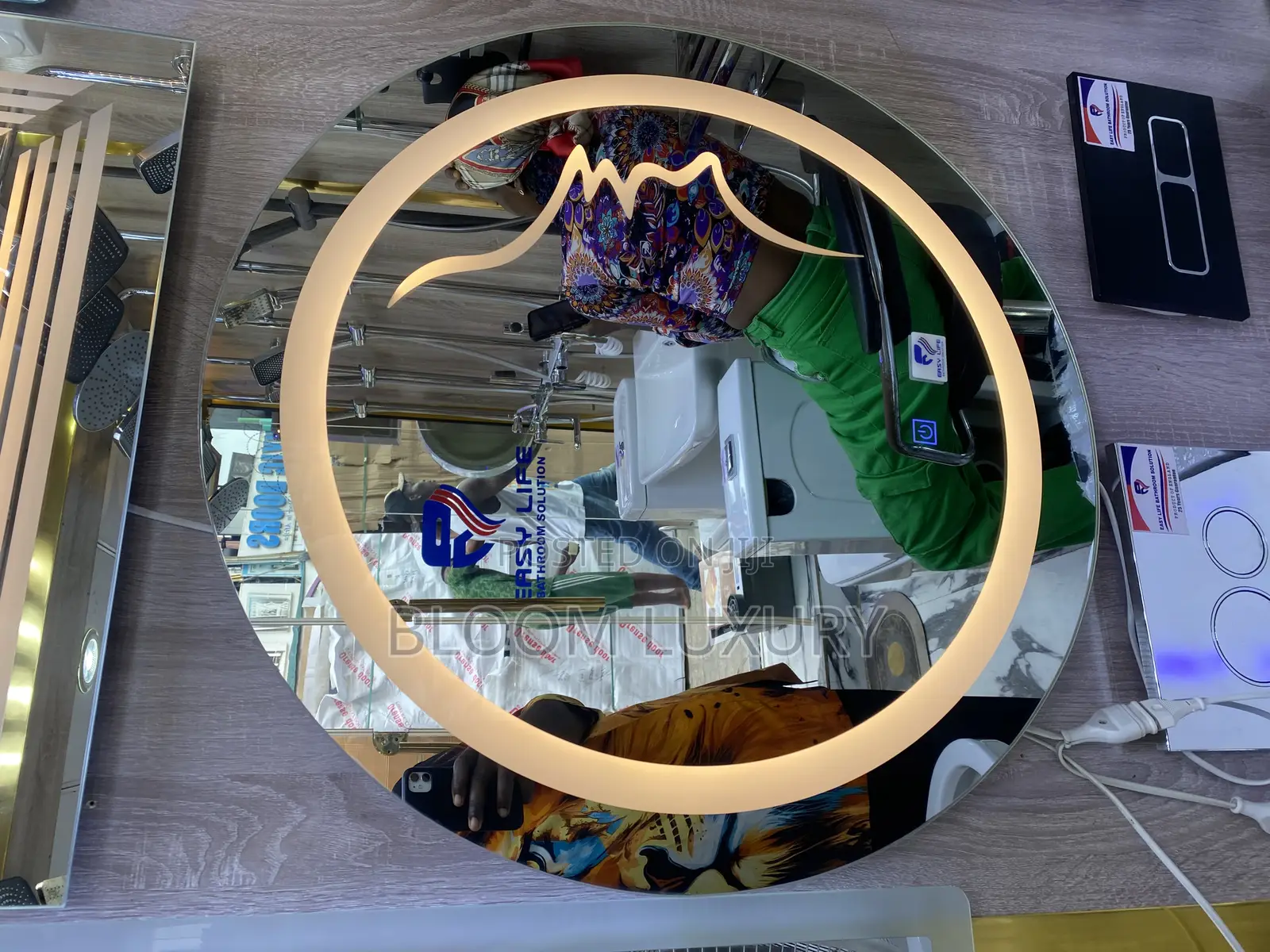 Soft Touch Round 3 Color Led Mirror
