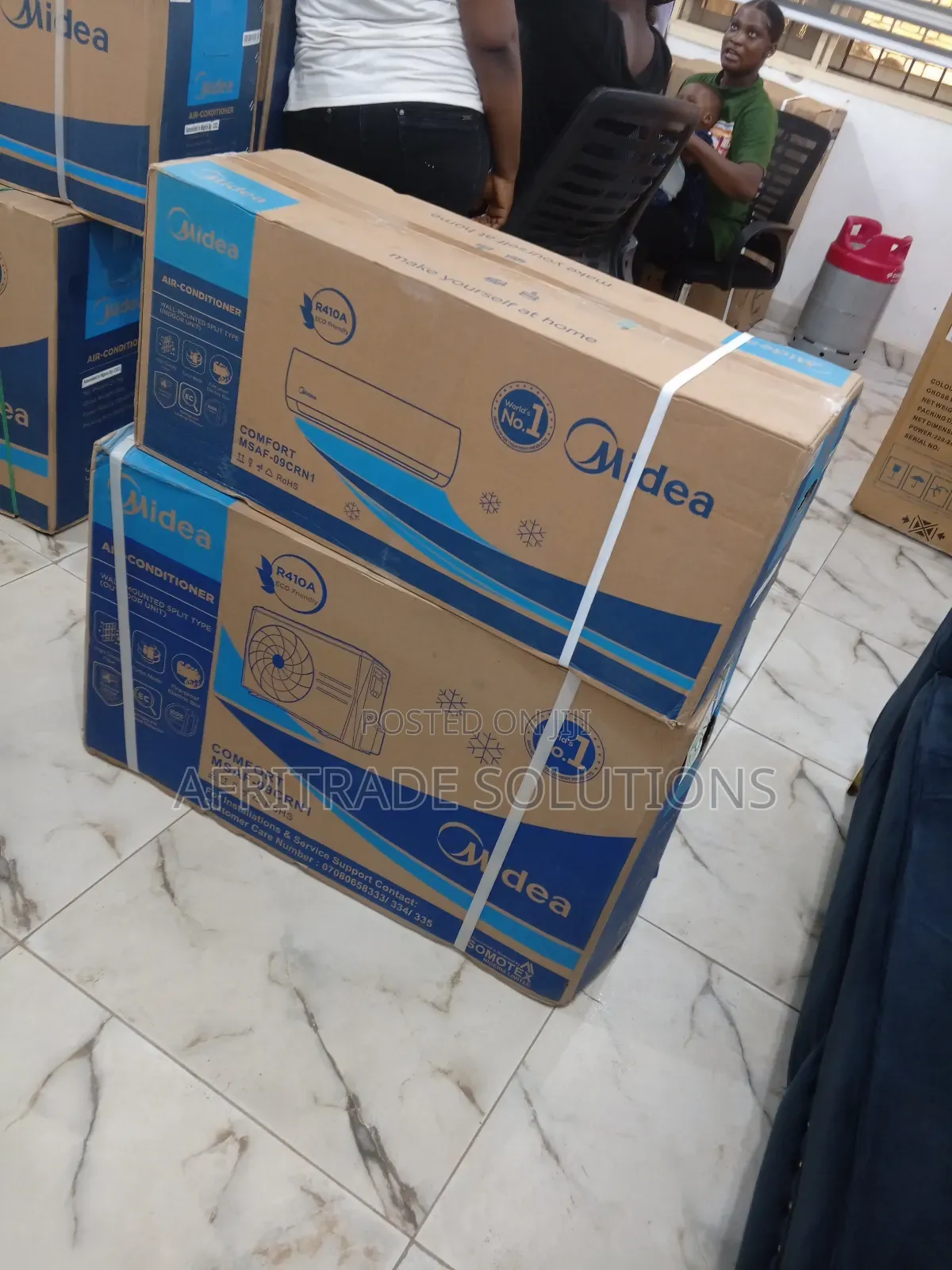 1hp Midea AC Non Inverter (09crn1)- Environment Friendly