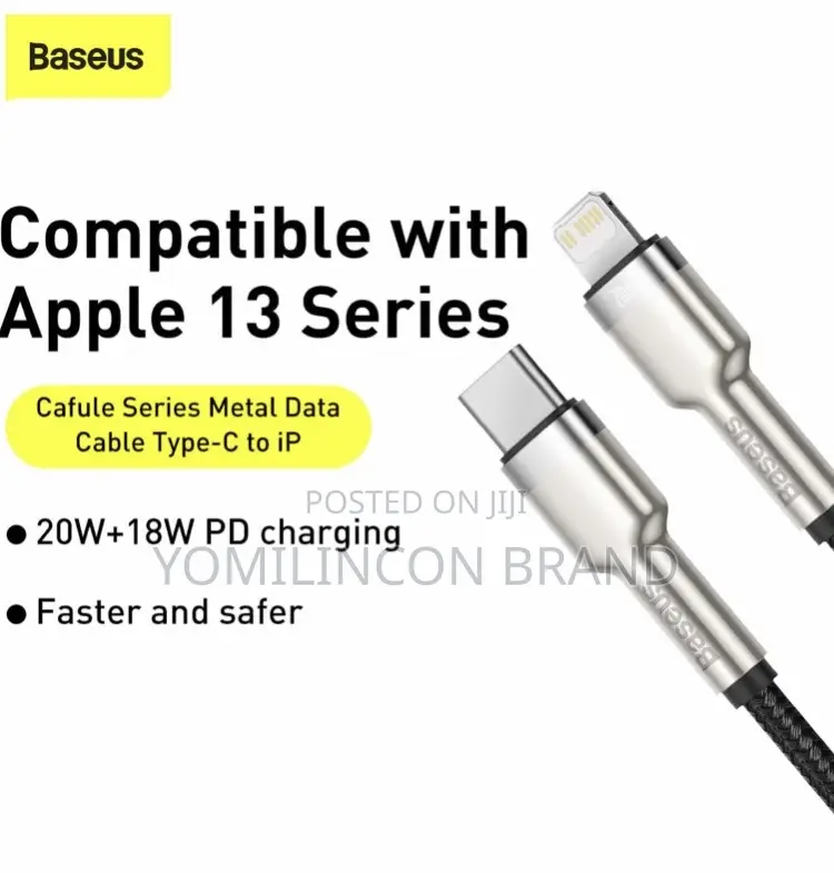 Baseus Cafule Series Metal Data Cable Type-C to Ip Pd 20w