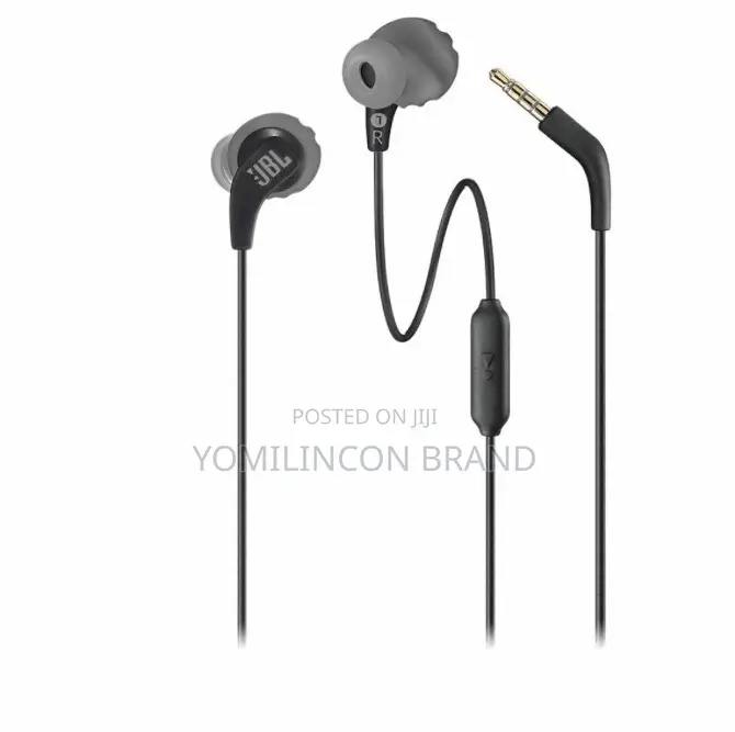 JBL Endurance RUN - Wired Sport in-Ear Headphones - Black