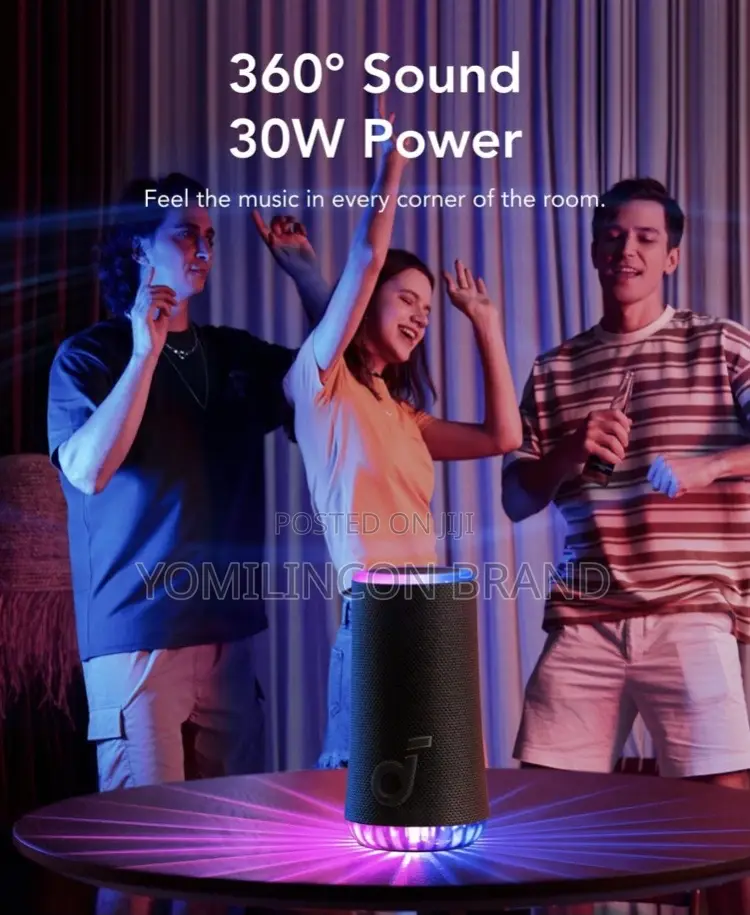 Soundcore Glow Portable Speaker With 30W 360° Sound