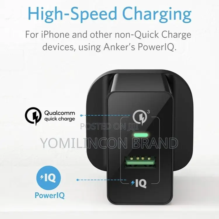 Quick Charge 3.0, Anker 18W 3amp USB Wall Charger