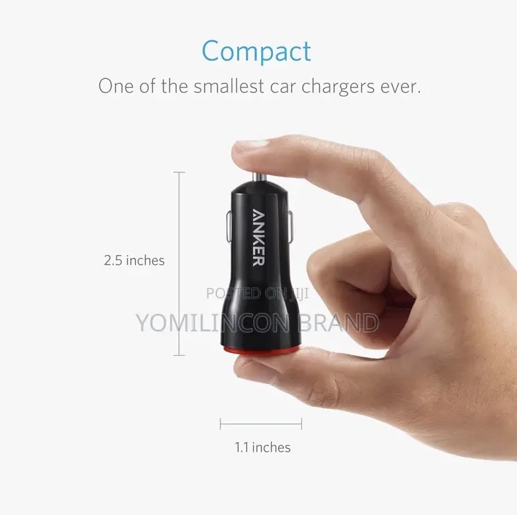Anker Car Charger Adapter, 24W Dual USB, Powerdrive 2