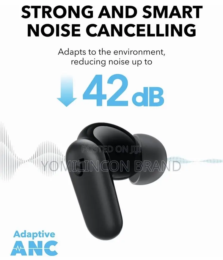 Soundcore P30i by Anker Noise Cancelling Earbuds (Black)