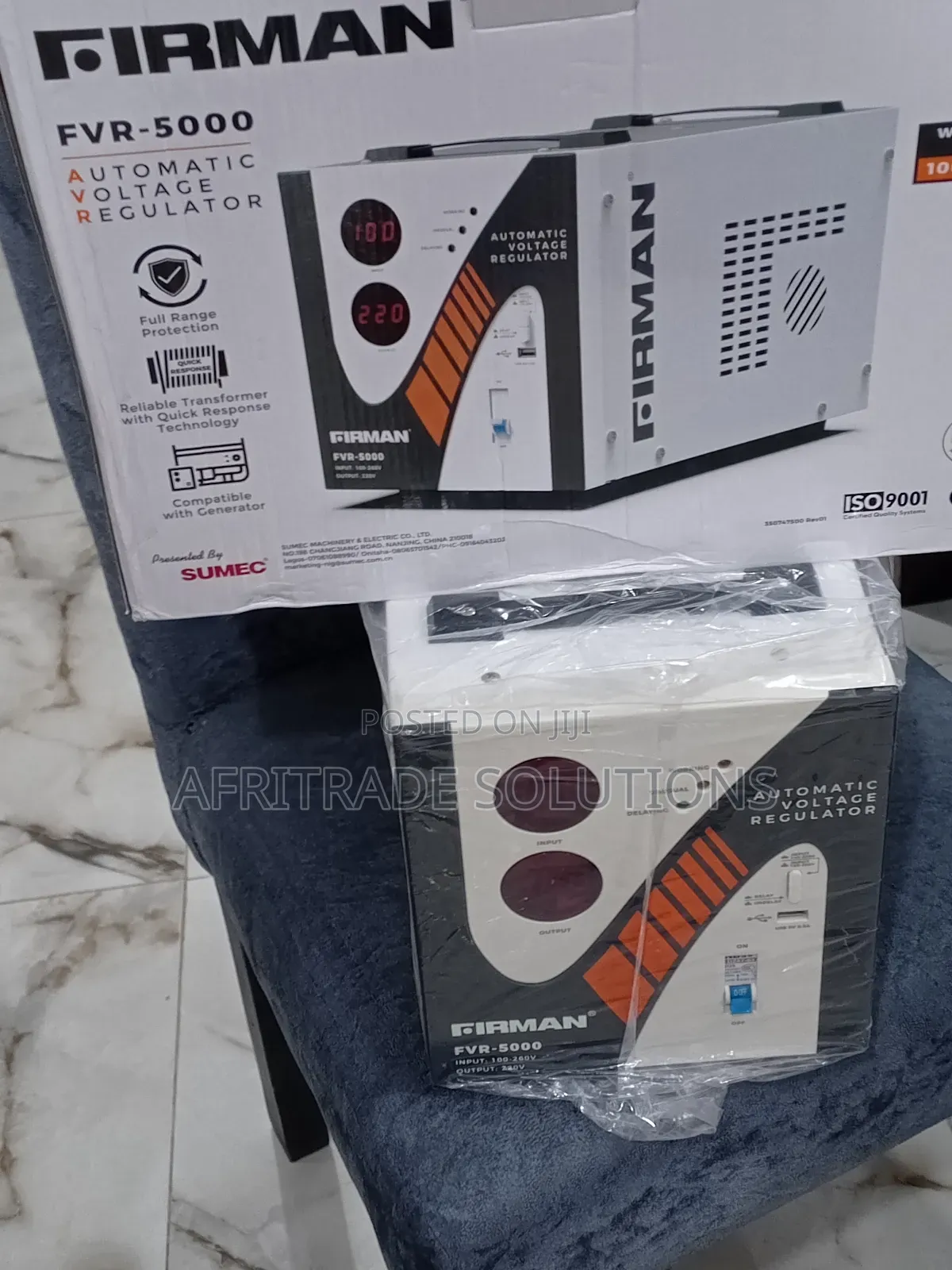 Firman 5000watts Stabilizer With USB PORT / FVR-5000