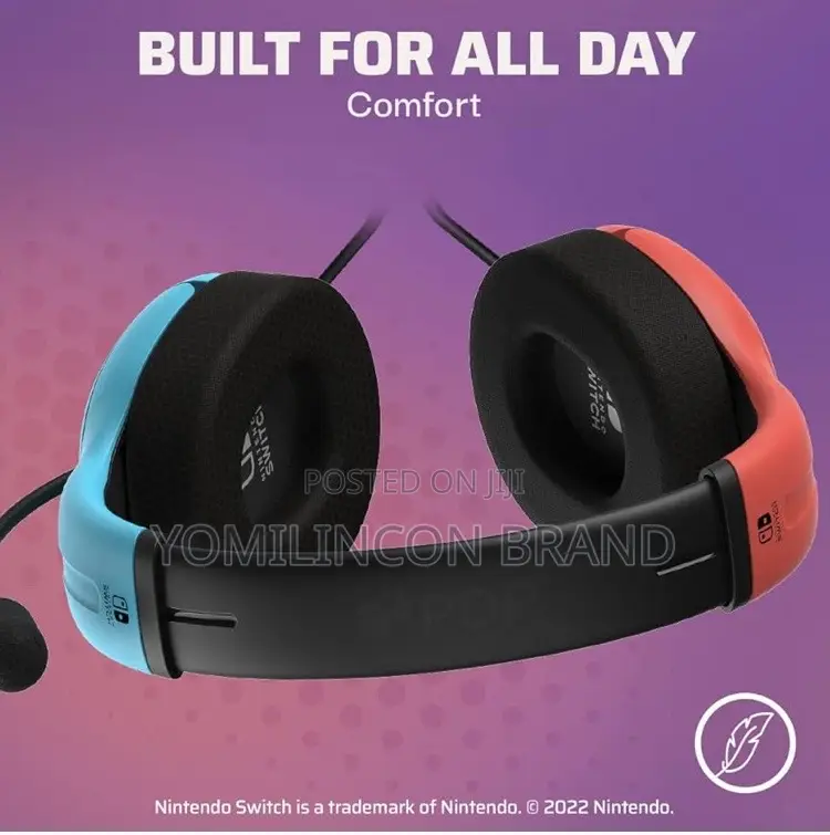 PDP Gaming LVL40 Airlite Stereo Headset Red Blue