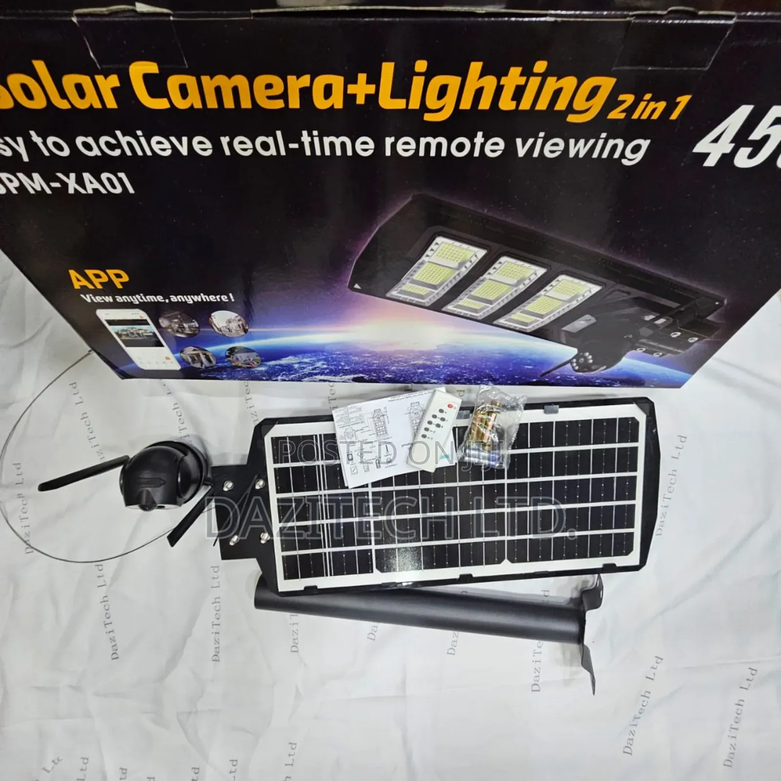4g Ai Solar Camera+Lightning 2 in 1