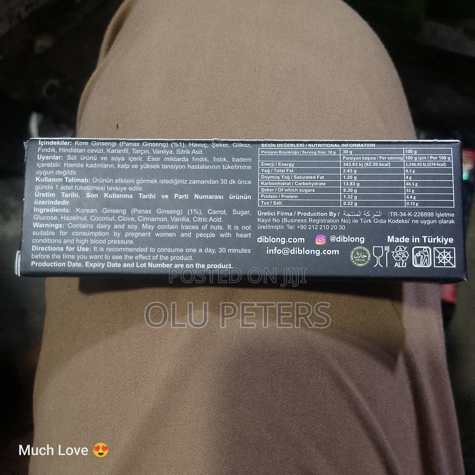 Diblong Chocolate With Ginseng