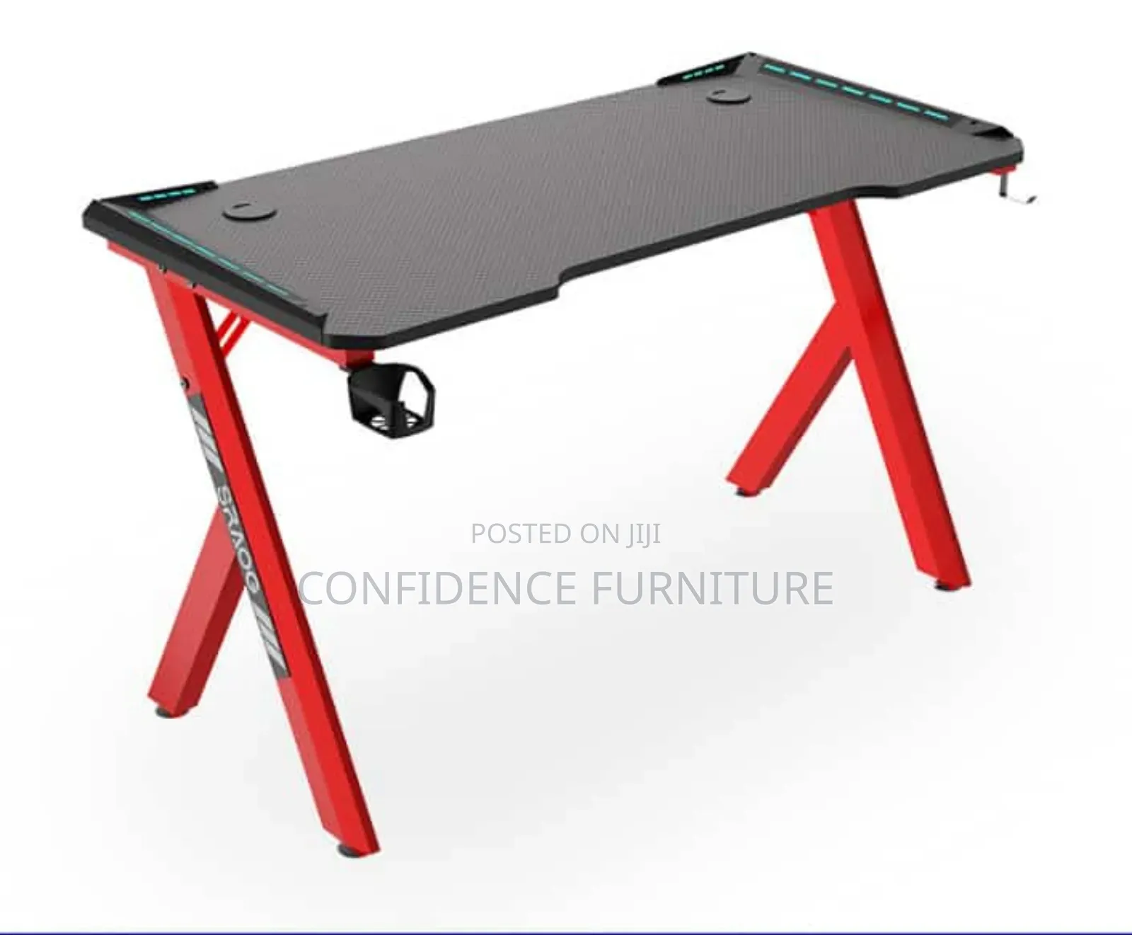 High Quality 4fit Metal Leg Gaming Table With Light