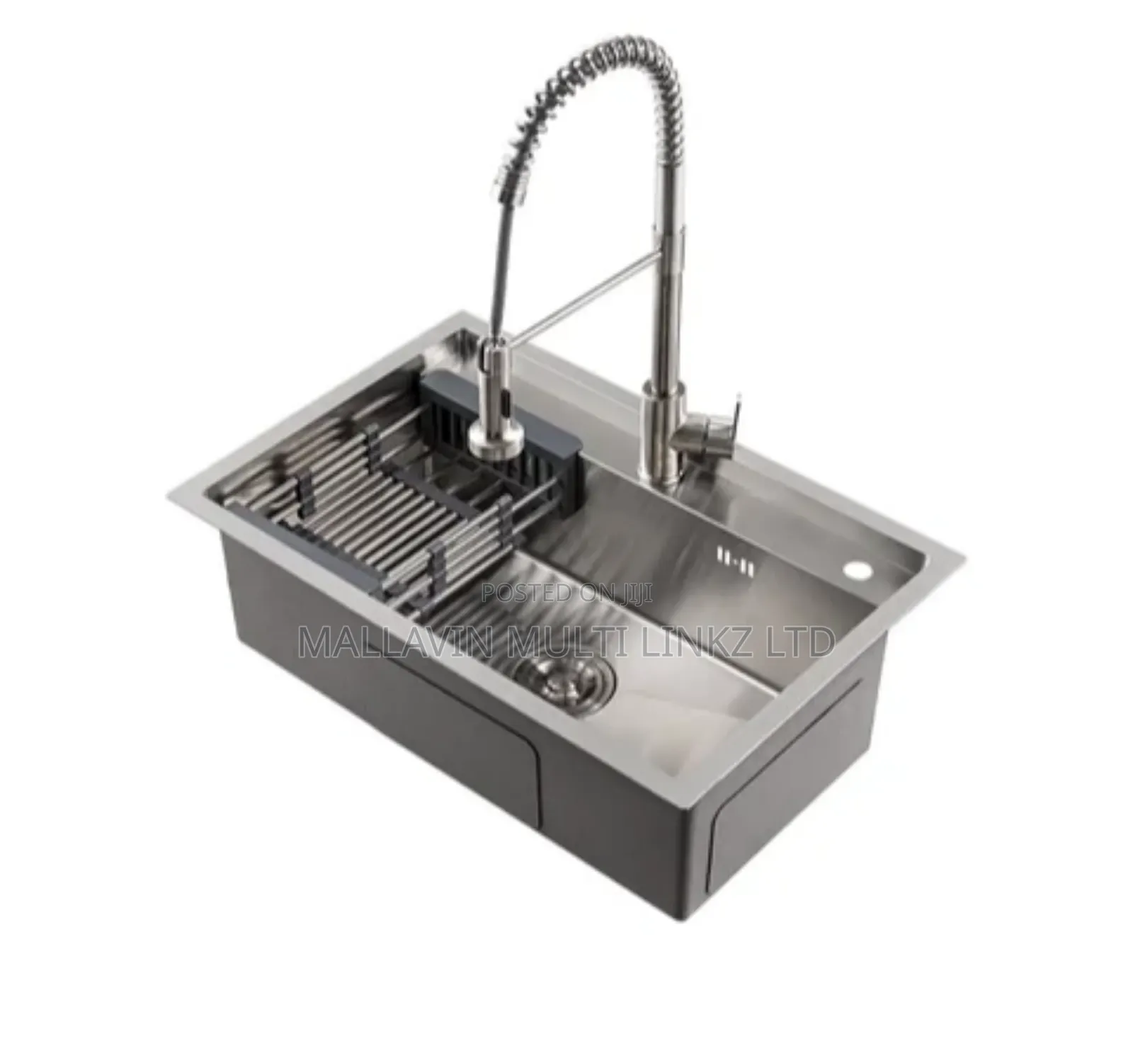 Single Bowl Kitchen Sinks With Spring Sink Mixer