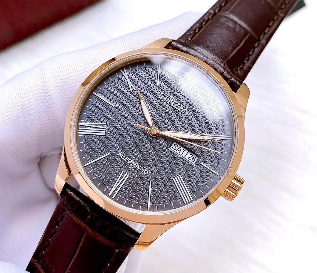 Citizen Authentic Quality Luxury Genuine Leather Wristwatch