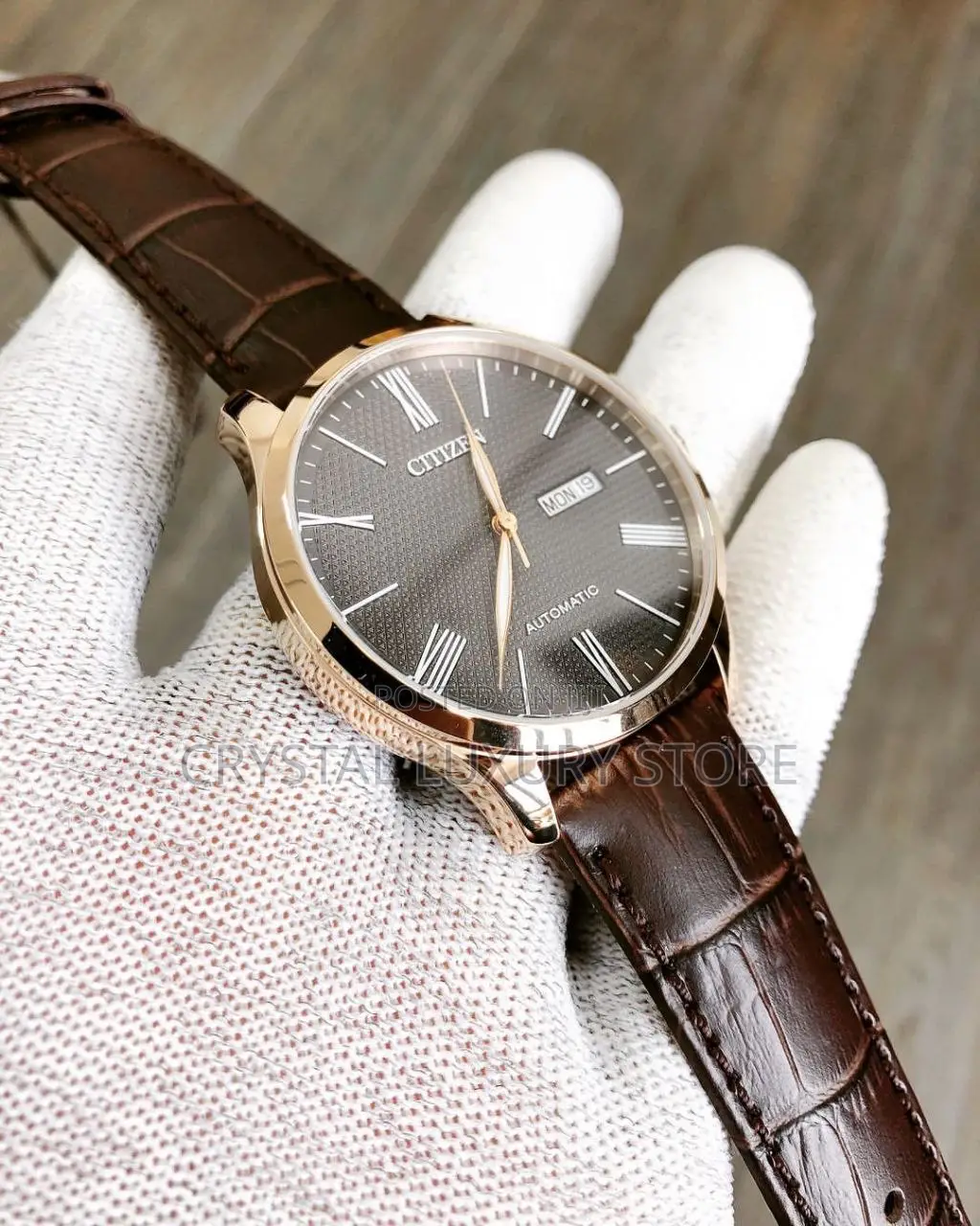 Citizen Authentic Quality Luxury Genuine Leather Wristwatch