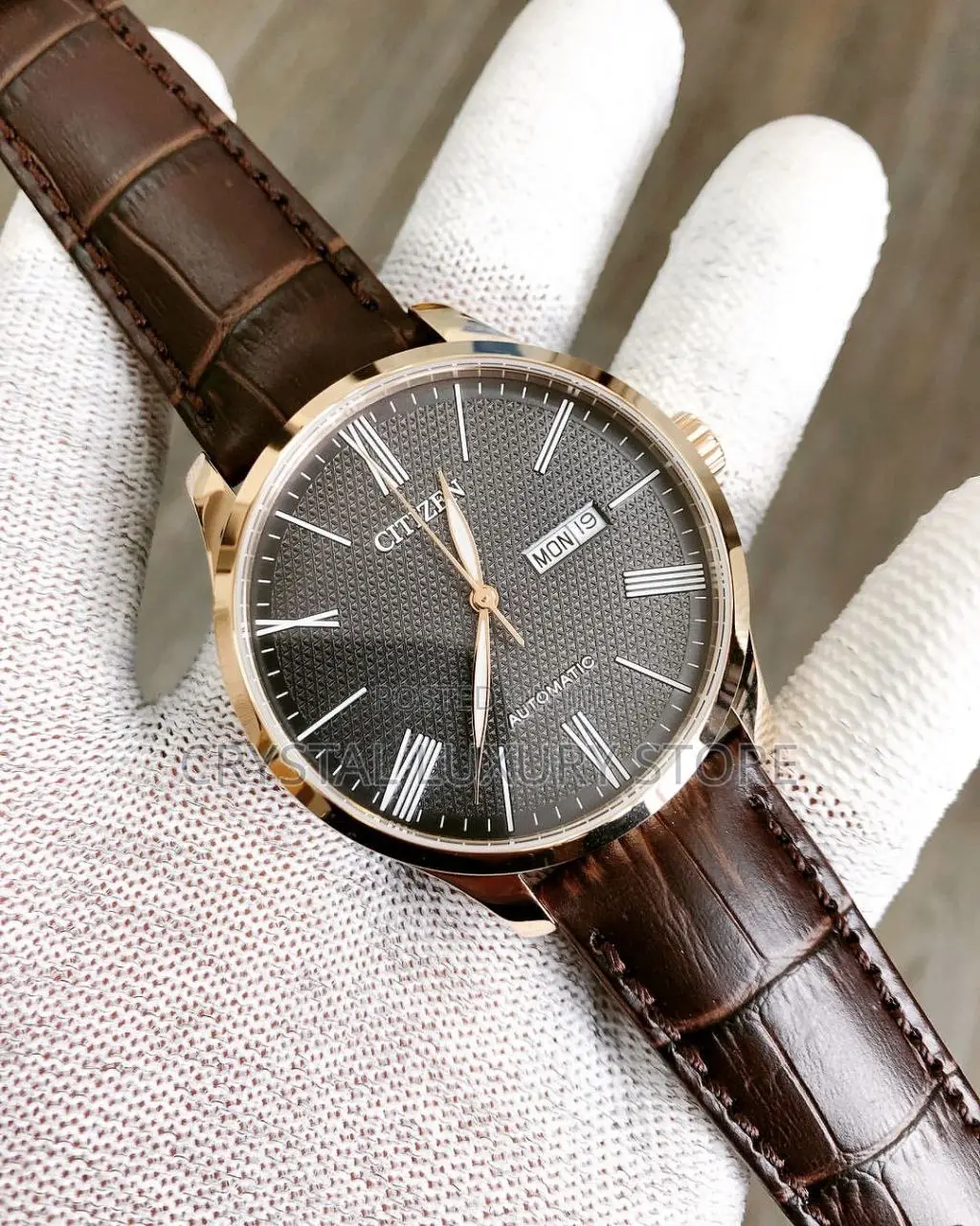 Citizen Authentic Quality Luxury Genuine Leather Wristwatch
