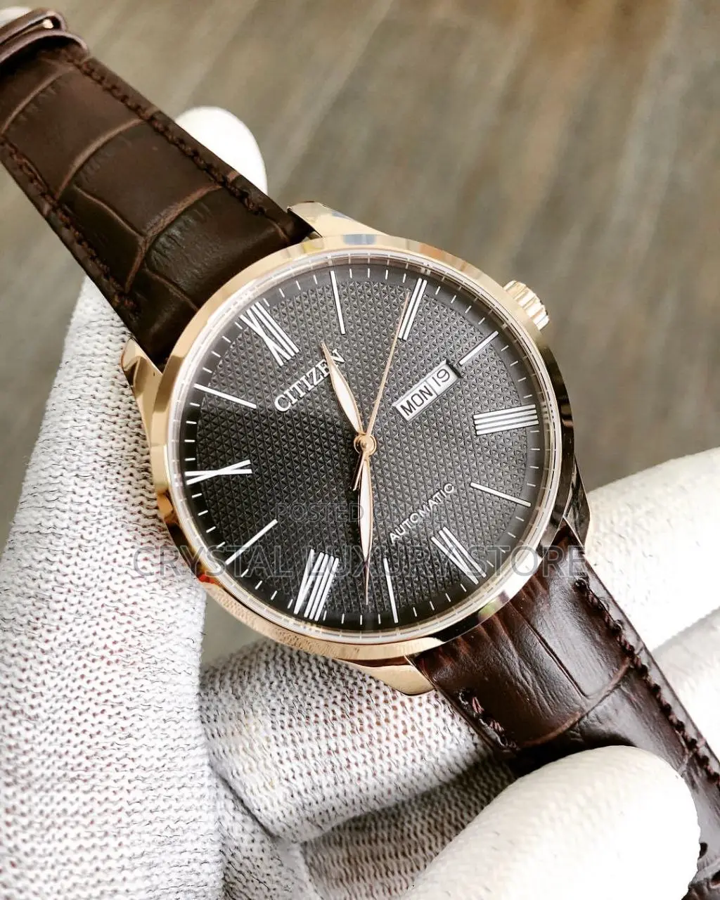 Citizen Authentic Quality Luxury Genuine Leather Wristwatch