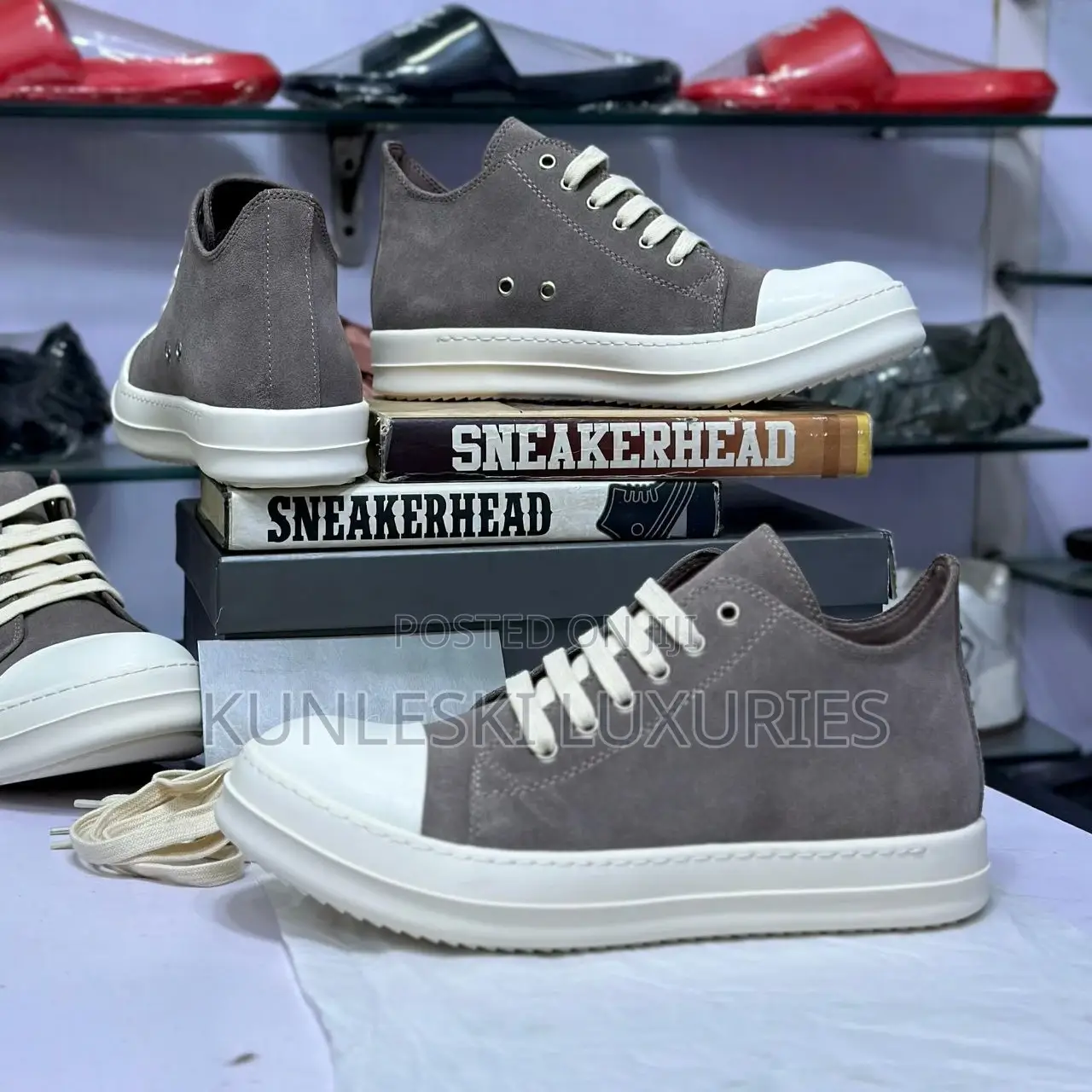 Rick Owens Ramones Jumbo Lace DRKSHDW Leather Sneakers