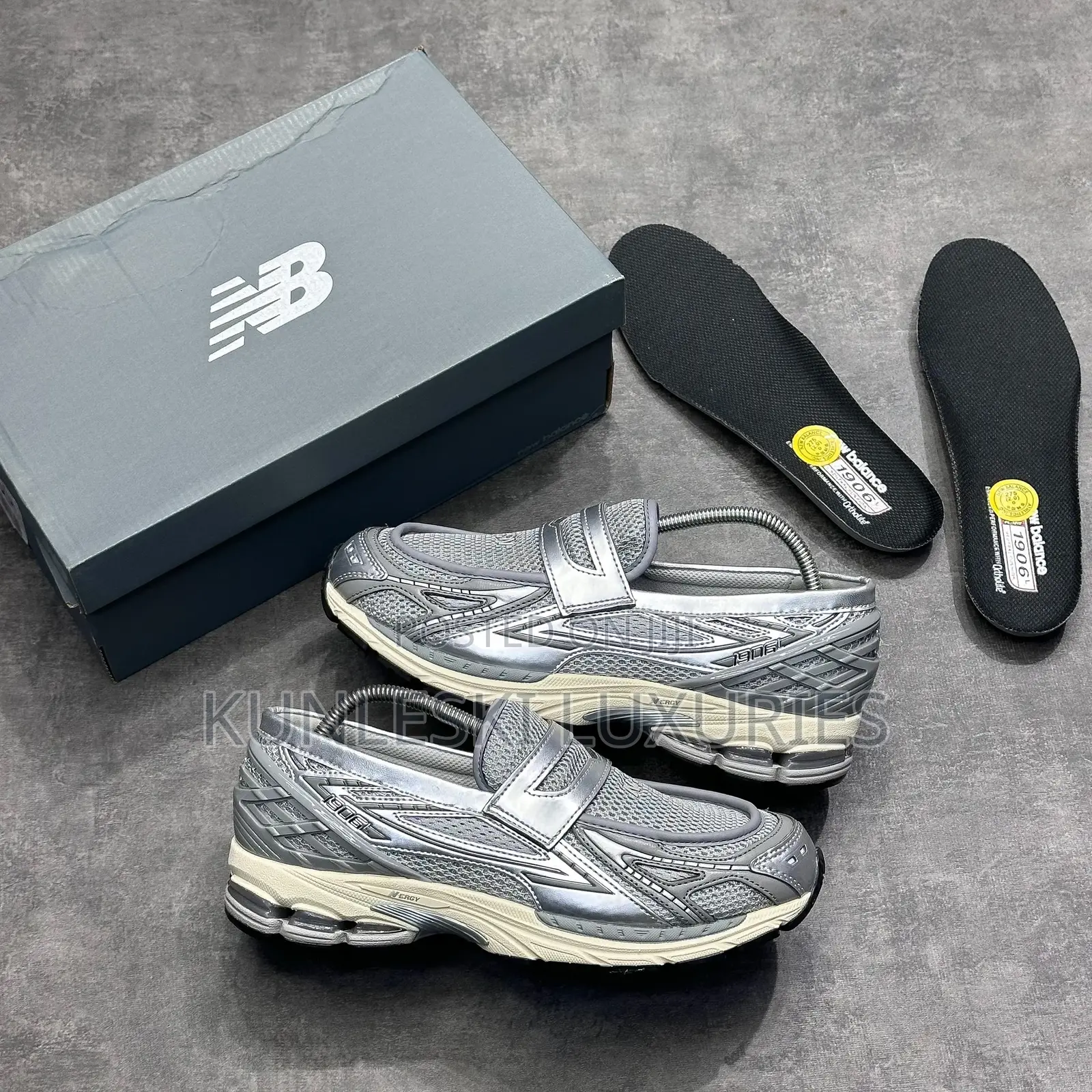 Original New Balance 1906L Loafers Metallic Sliver Sneakers