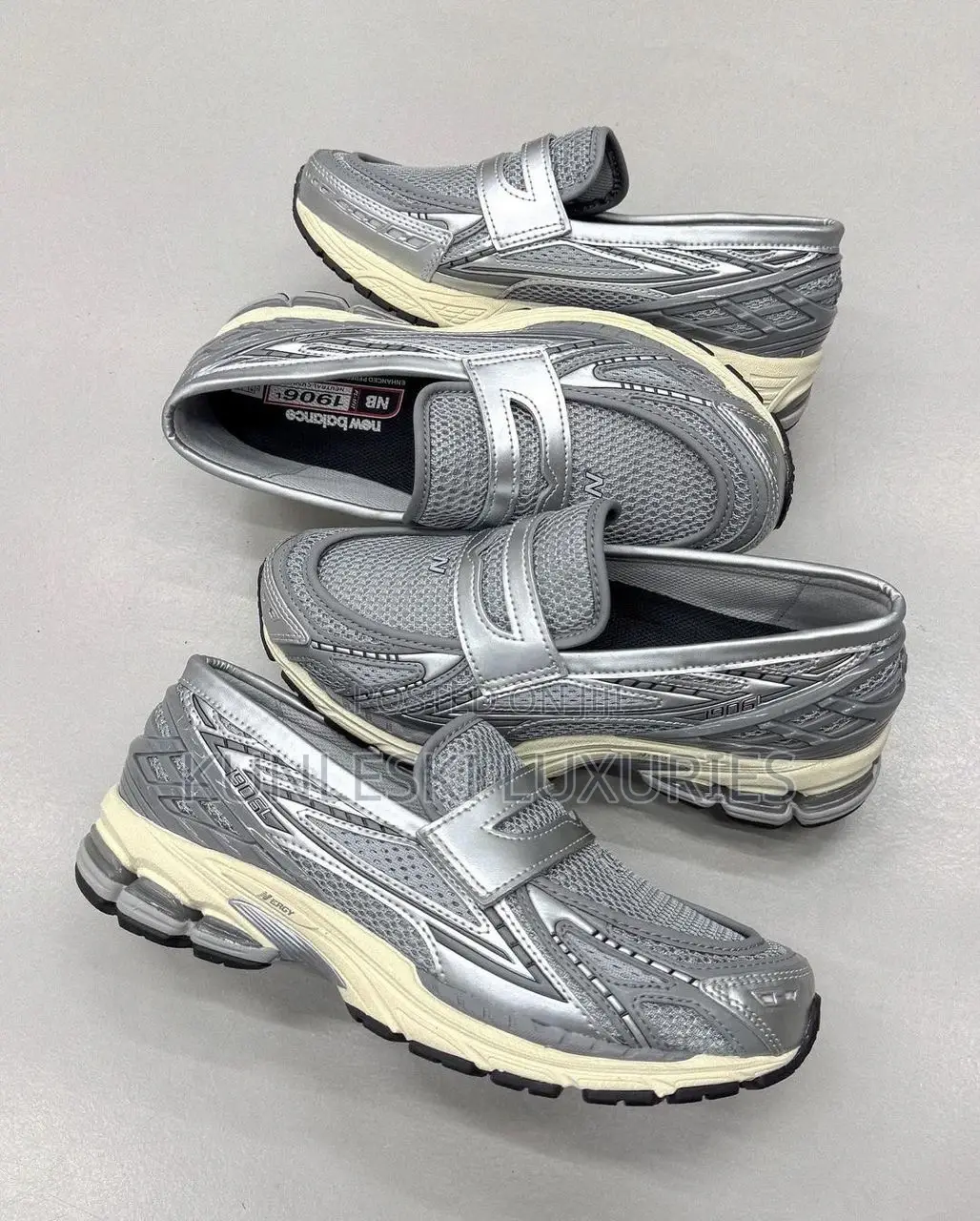 Original New Balance 1906L Loafers Metallic Sliver Sneakers