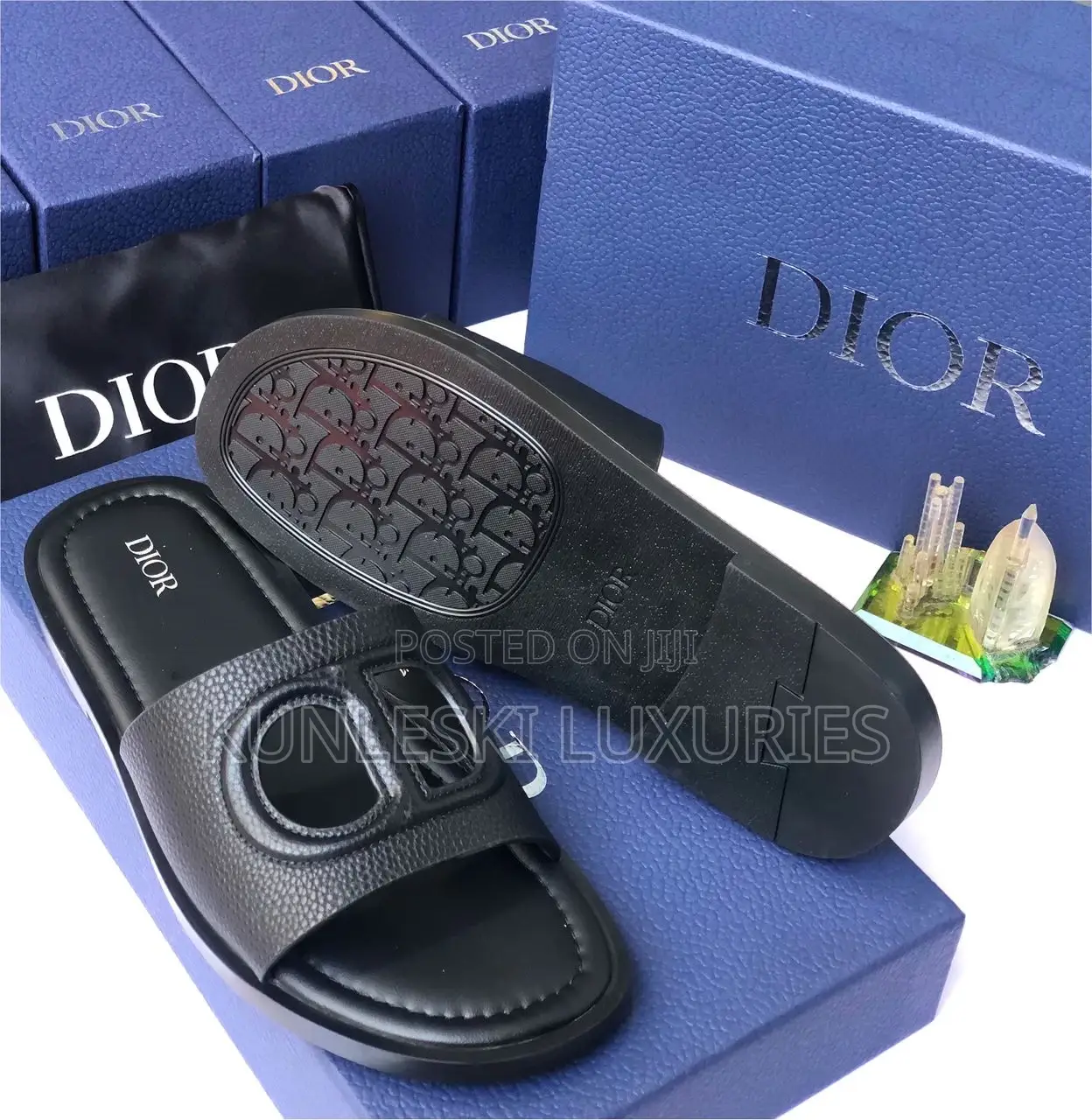 Original Christian Dior Leather Slippers