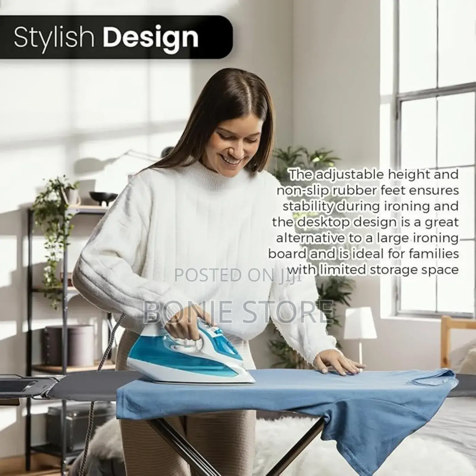 Biggest Ironing Board With Heat Resistant Cover - Size: 48x15cm
