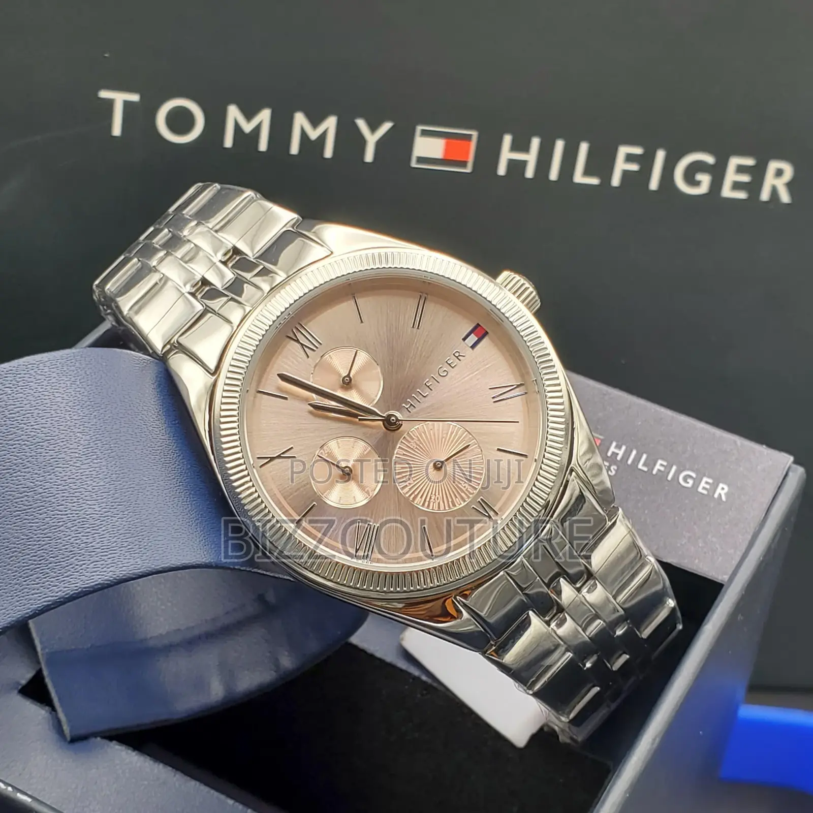 Original Tommy Hilfiger Chronograph Silver Chain Watch