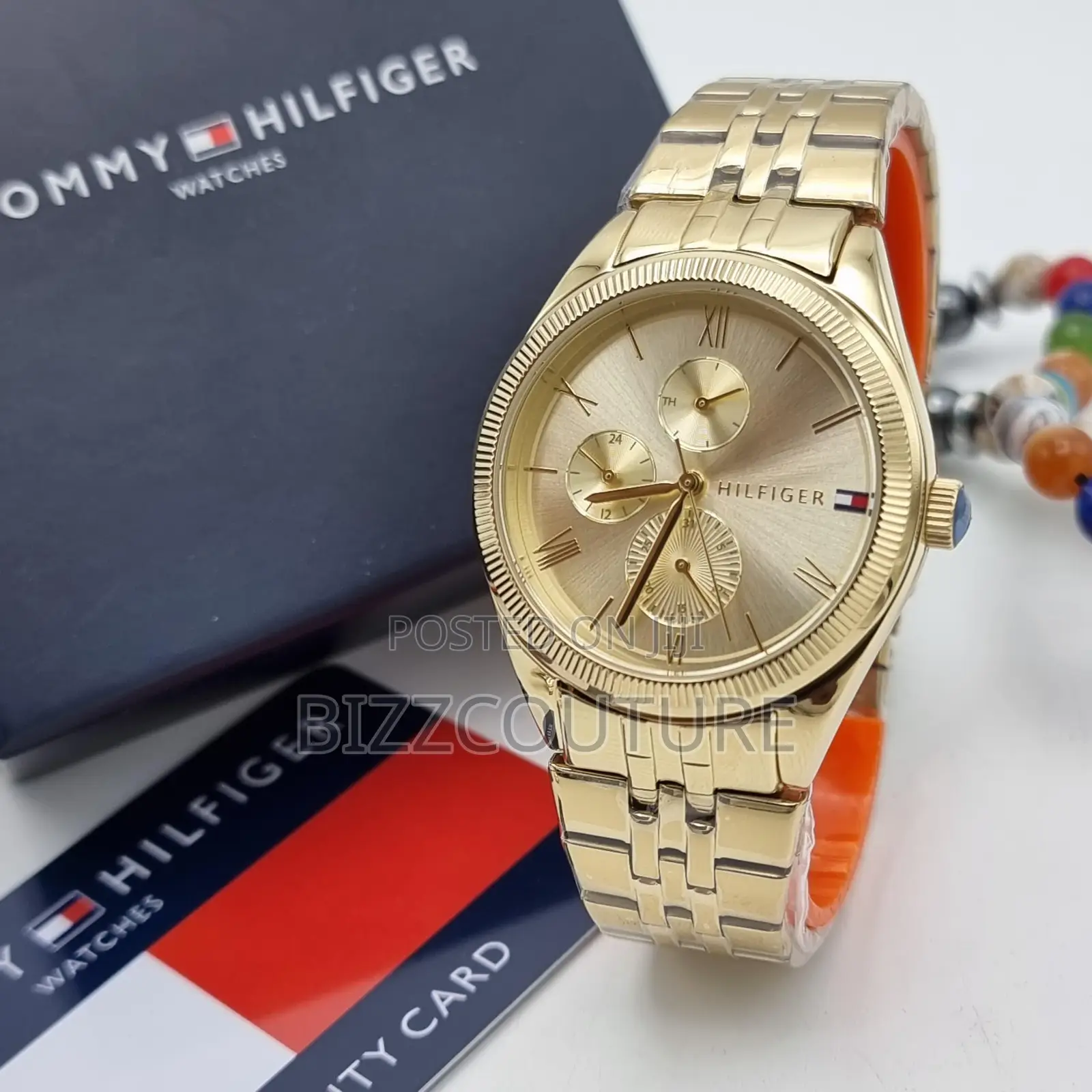 Original Tommy Hilfiger Chronograph Gold Chain Watch