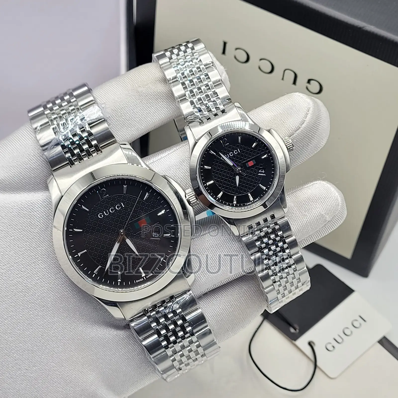 Original Gucci Color Dail Selection Silver Chain Watch