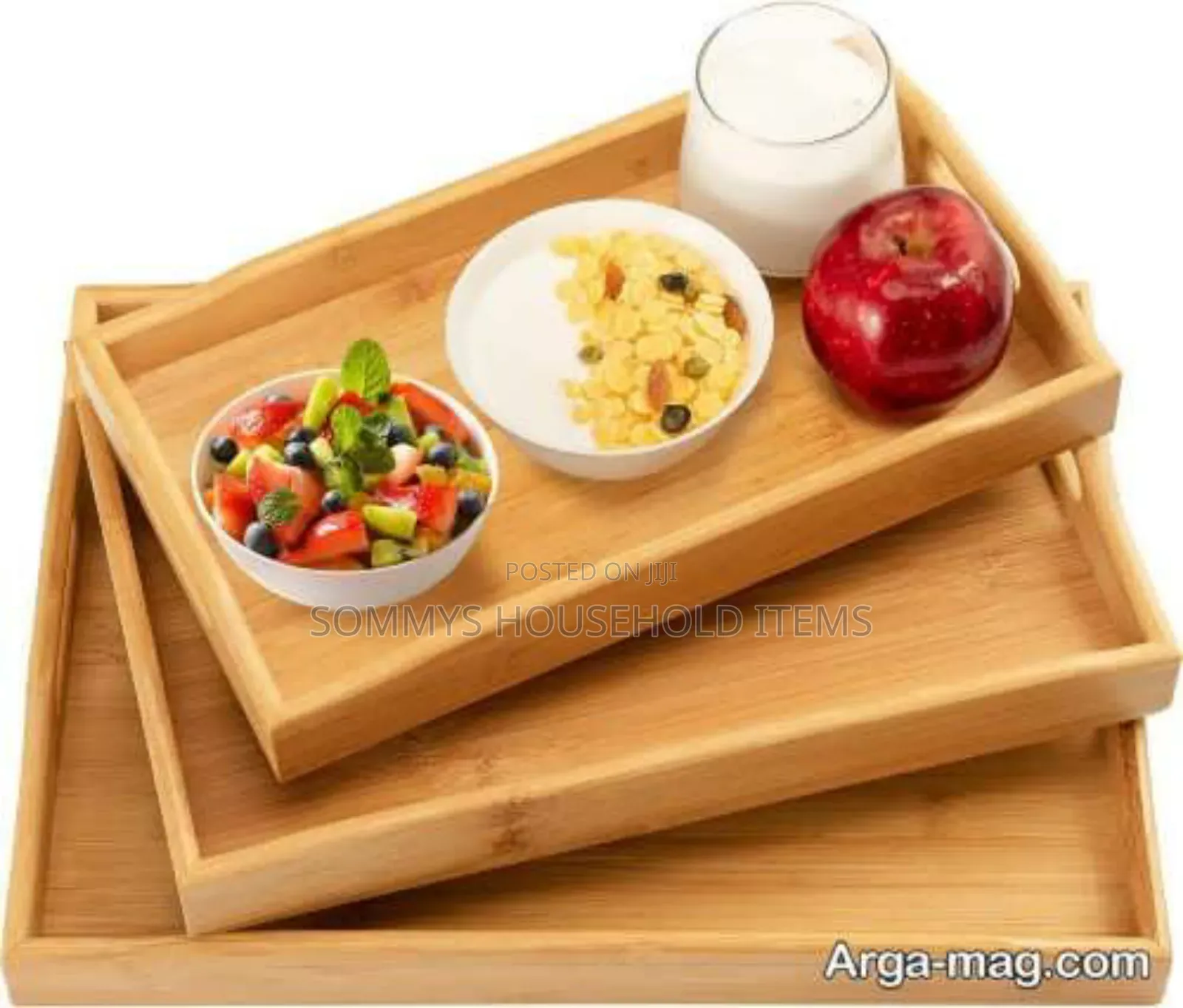 Set of 3 Bamboo Tray