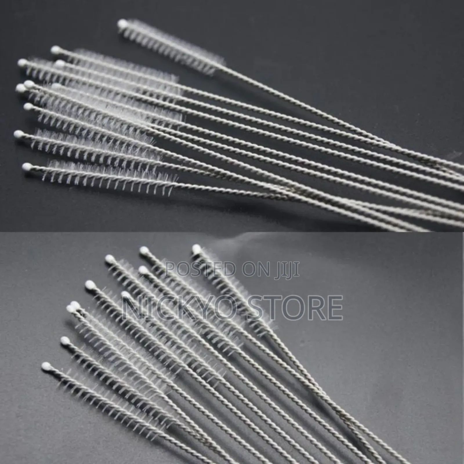 12pcs Straw Cleaning Brush Stainless Steel