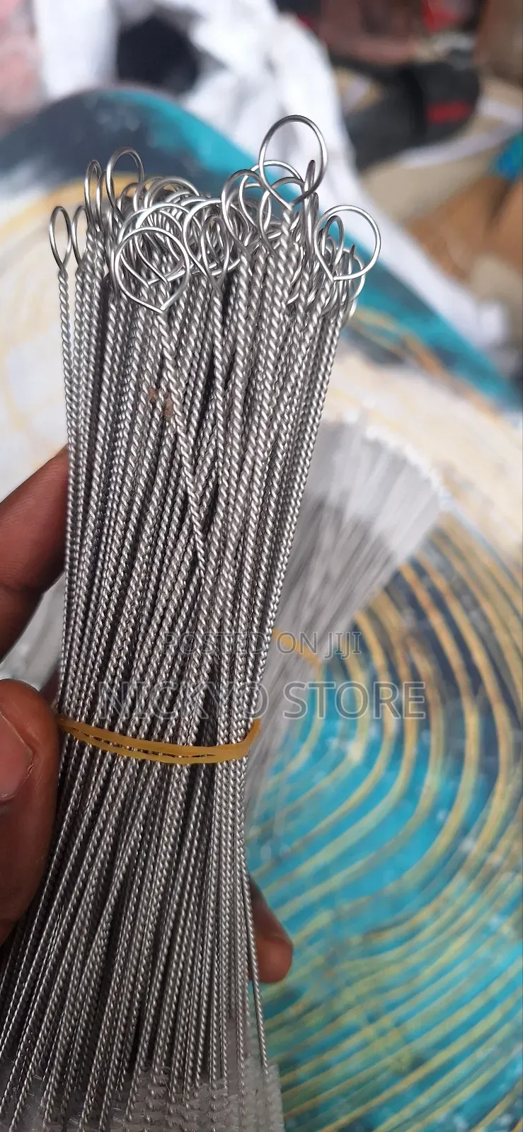 12pcs Straw Cleaning Brush Stainless Steel