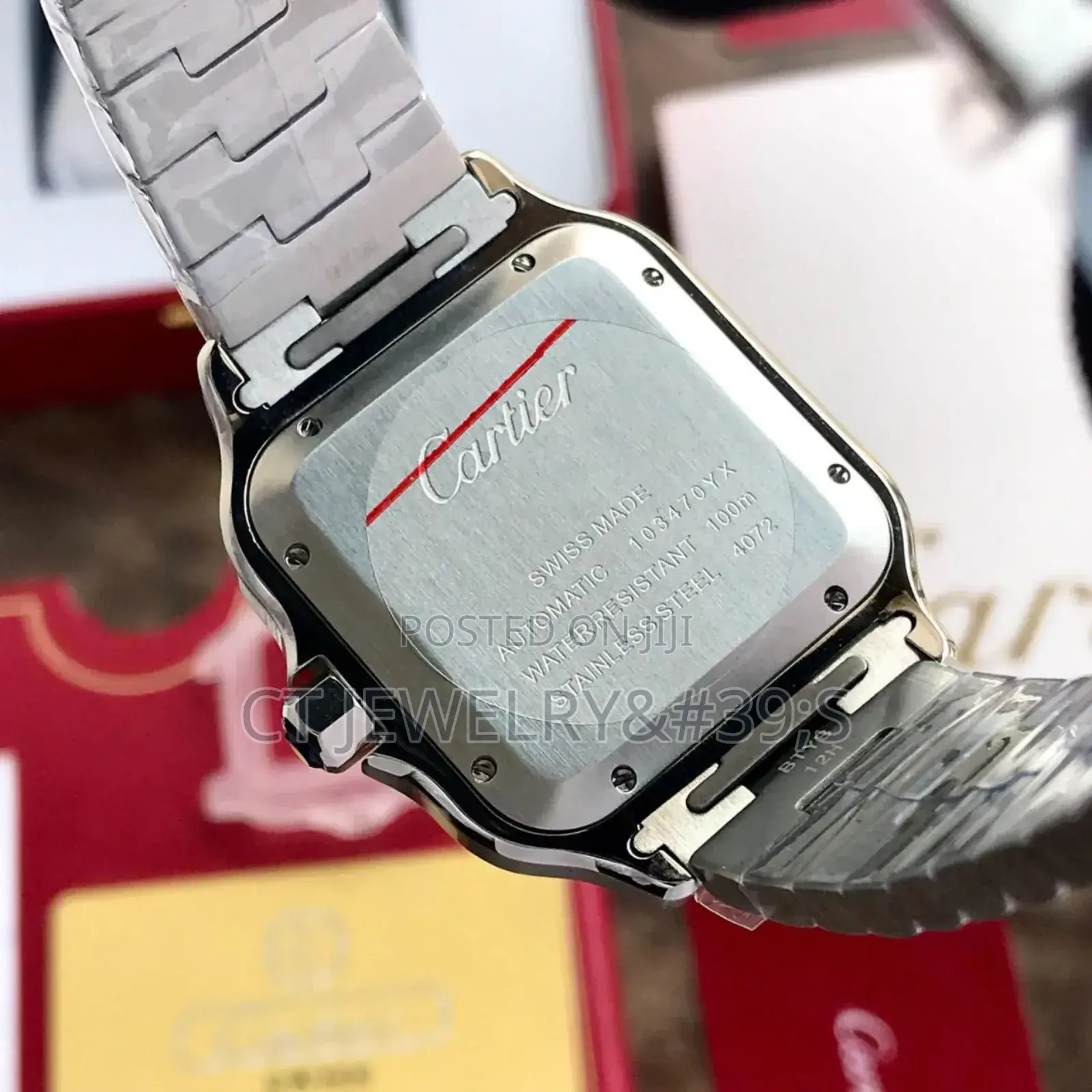 Fashion With Nice Watches Cartier Stainless Steel Green Dial