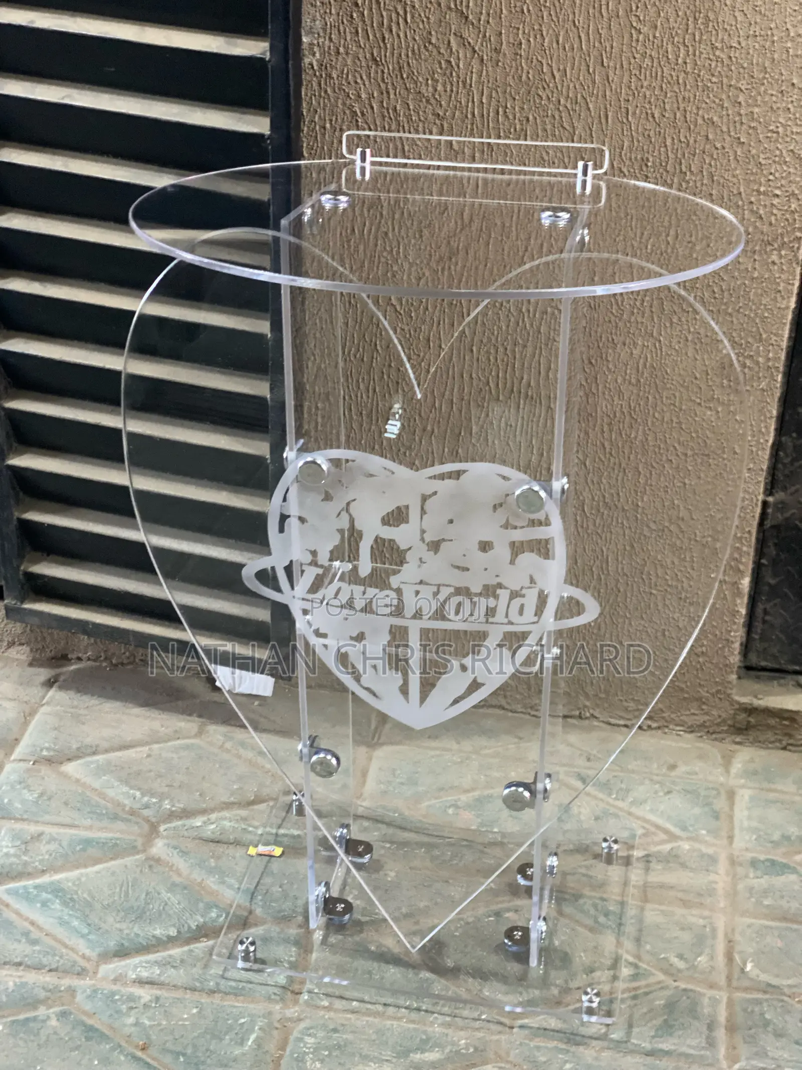 High Quality Acrylic Love Word Pulpit