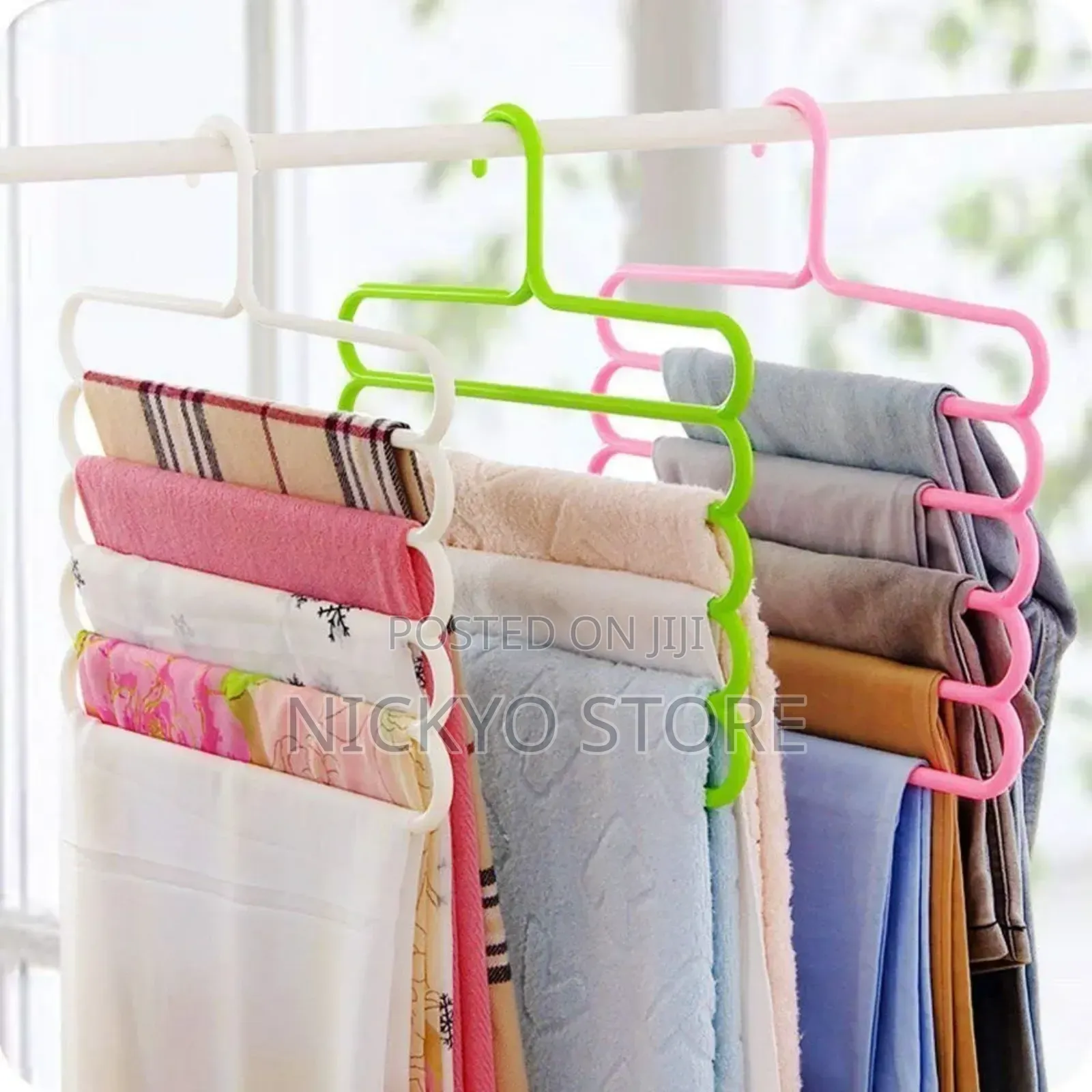 Plastic 5 Layers Pants Trousers Hangers
