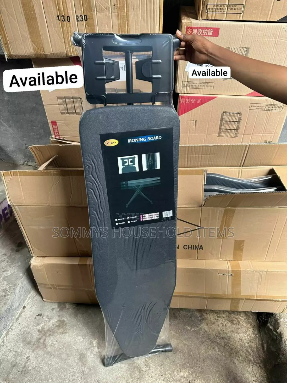 Standard High Quality Foldable Ironing Board With Iron Rest