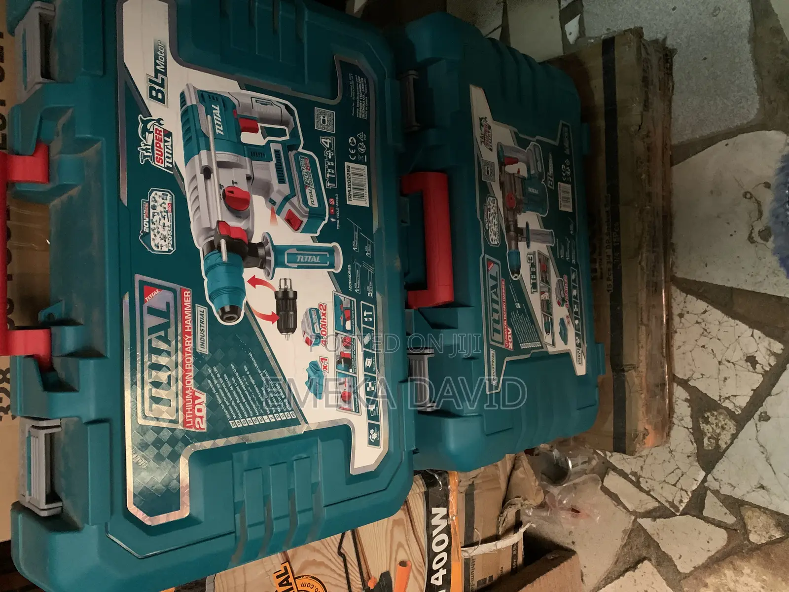 20v Total Heavy Duty Hammer Drill With Two Battery