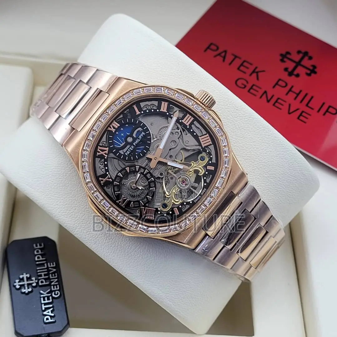 Original Patek Philippe Mechanical Rose Gold Chain Watch