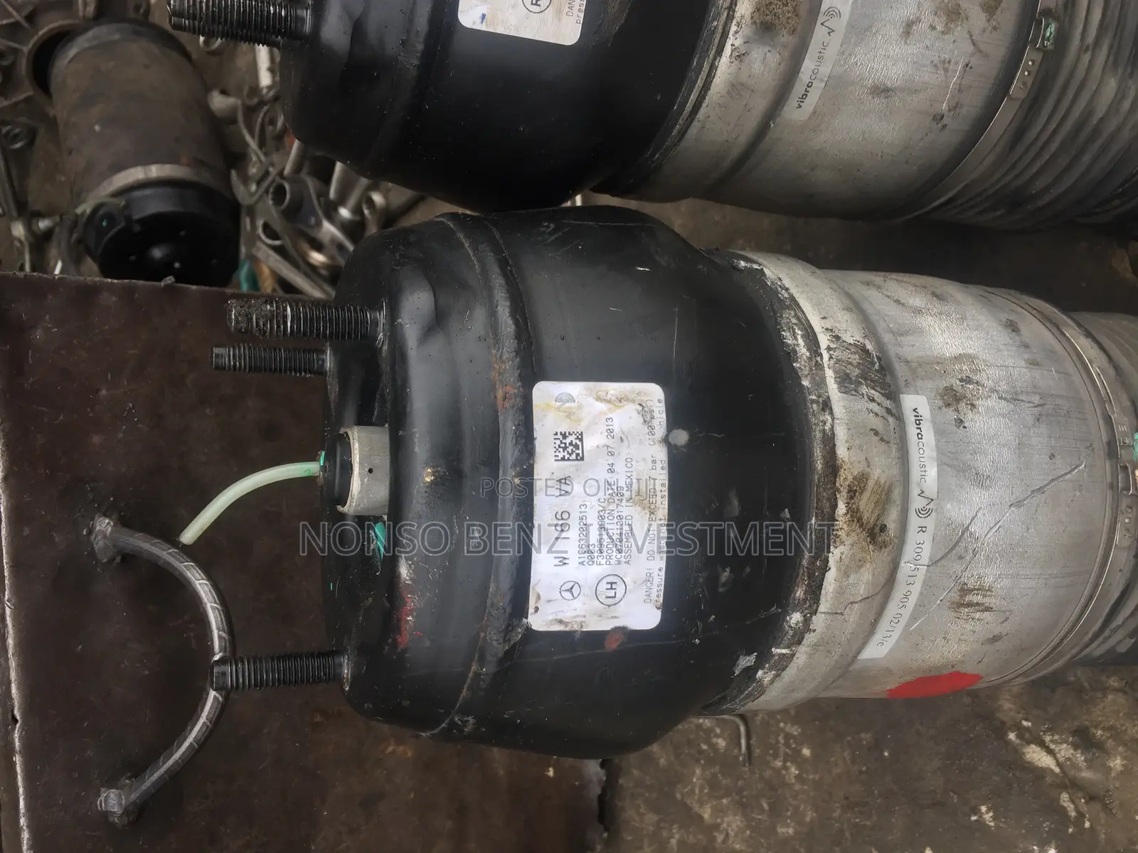 Front Balloon Shock Absorbers Ml 350 W(166)