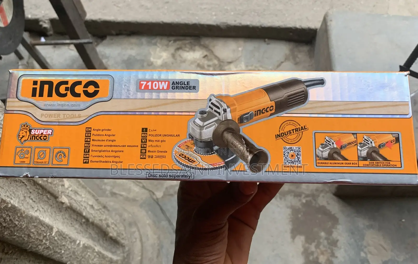 Ingco Grinder 4.5 Inches 710w
