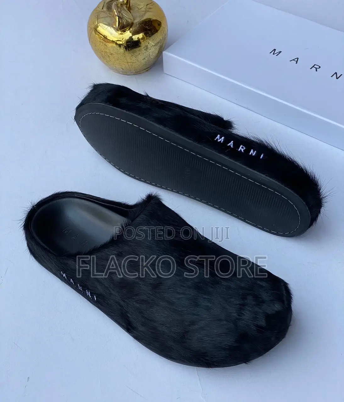 Original Marni Italian Fur Mules
