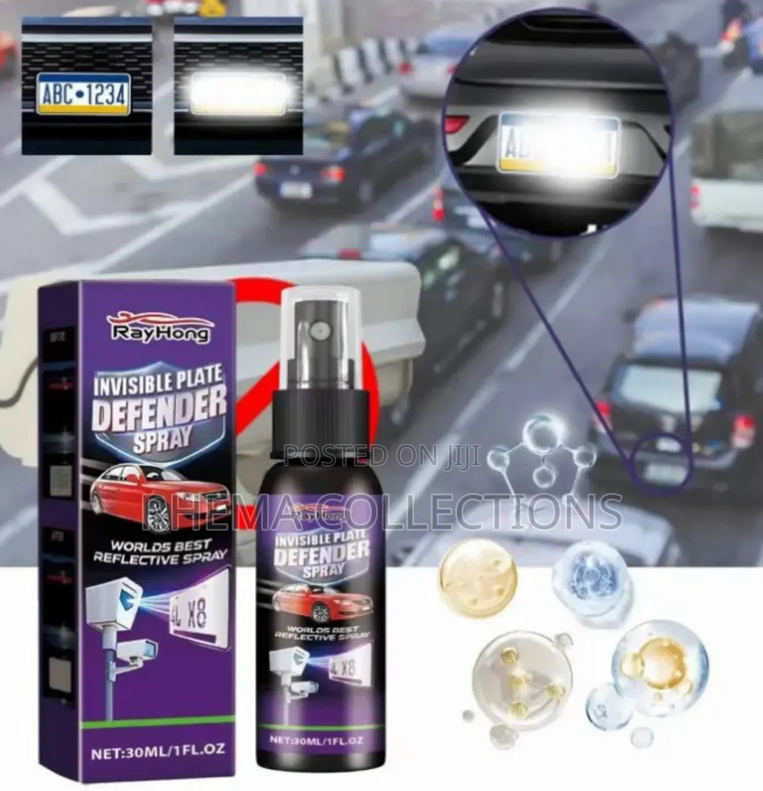 Invisible Plate Defender Spray (World Best Reflective Spray