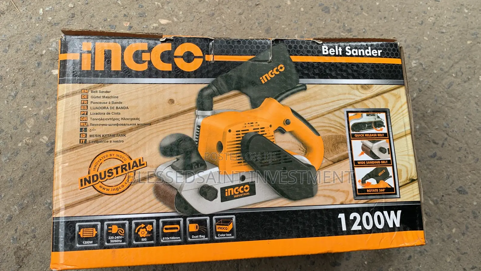 Ingco Belt Sander Machine 1200w