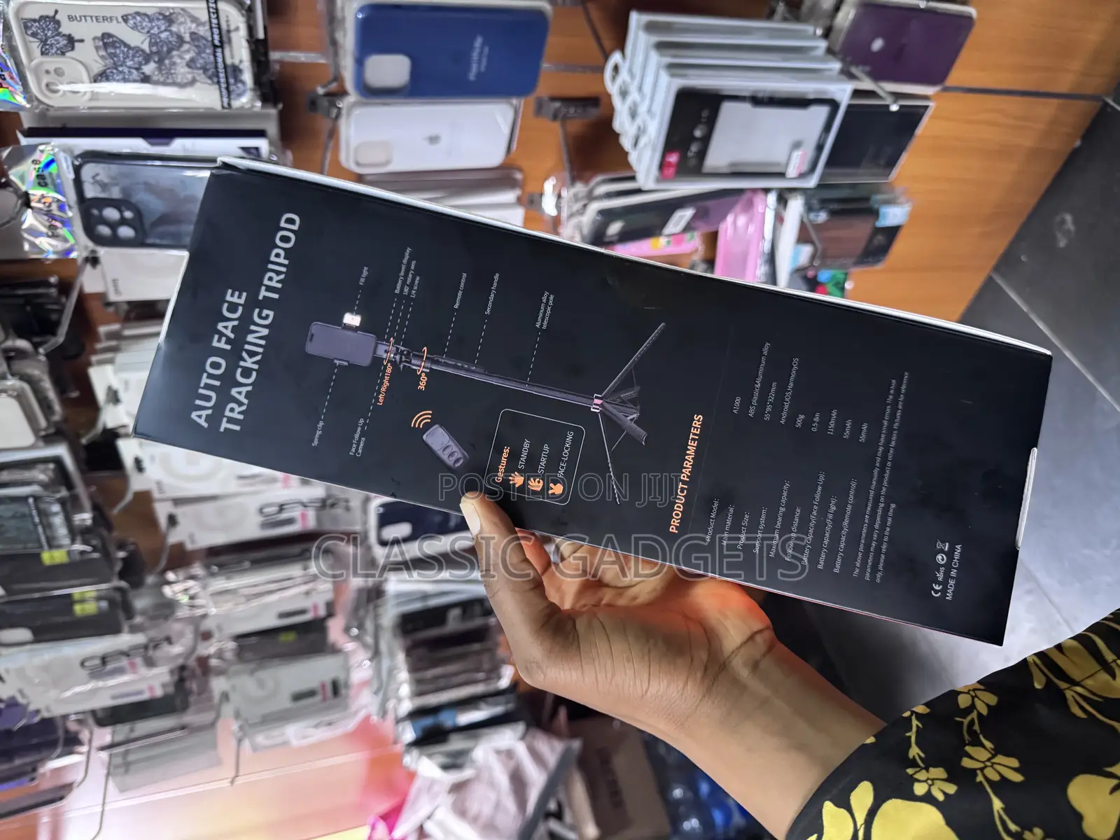 A1000 Auto Face Tracking Tripod , Phone Selfie Stick