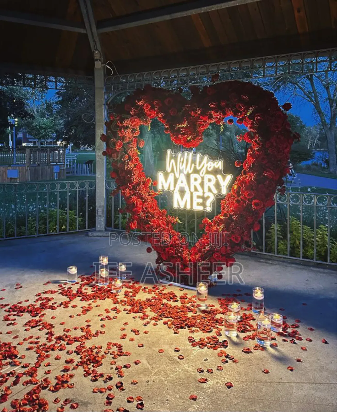 Will You Marry Me Proposal Decoration Service 0002